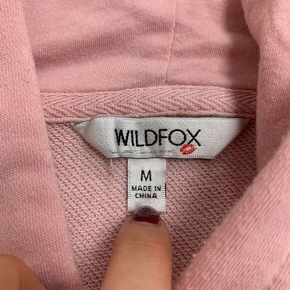 Wildfox Tie Dye Hoodie Sweater Womens M Medium Cotton Blend Pullover Sweatshirt - Picture 8 of 11